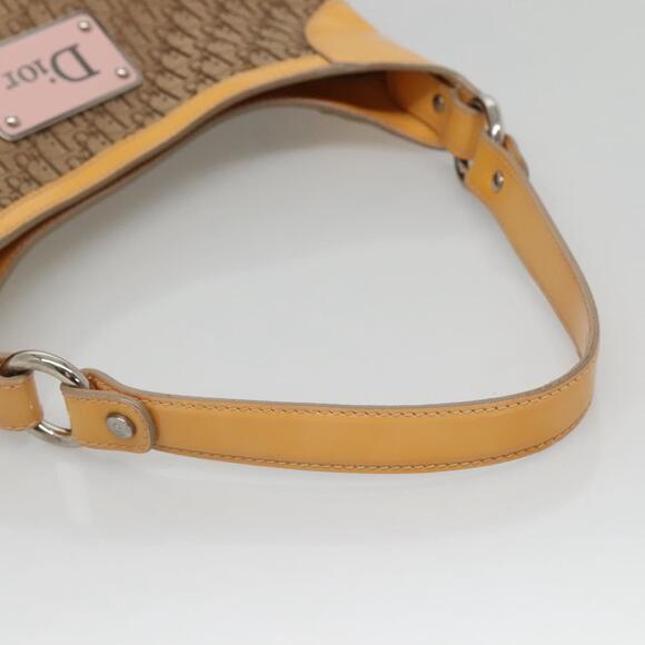 DIOR Trotter Canvas Shoulder Bag Beige Silver - Picture 8 of 13